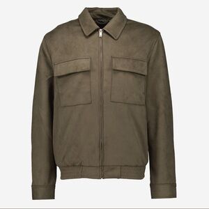 Porter & Ash Men's Brown Faux Suede Finish Jacket-size M (BNWT)
